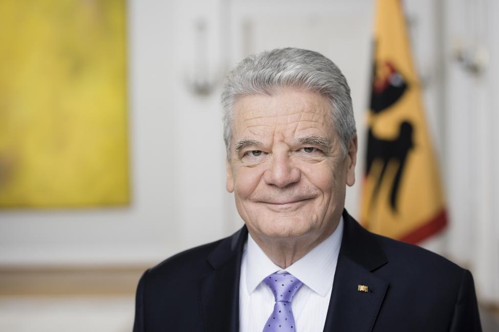Bundespräsident Joachim Gauck in Schloss Bellevue, 2015